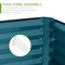 Best Choice Products 6x3x2ft Outdoor Metal Raised Garden Bed, Planter Box for Vegetables, Flowers, Herbs